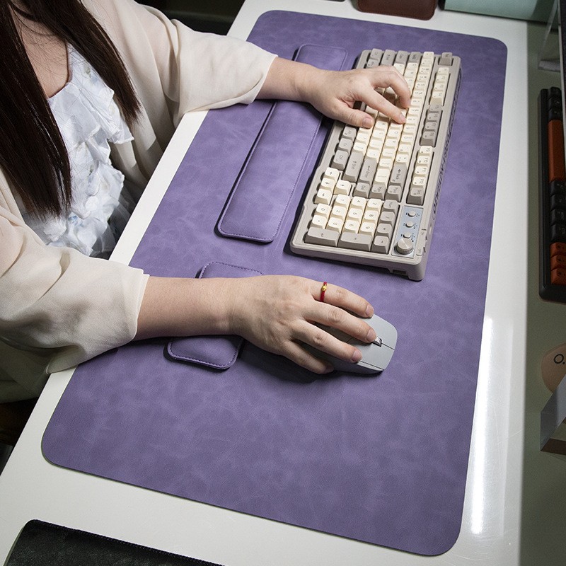 Háromrészes egérpad készlet csukló-támasz és billentyűzet-támasz – egyoldalas, Cortex anyag, asztali matrac formájú