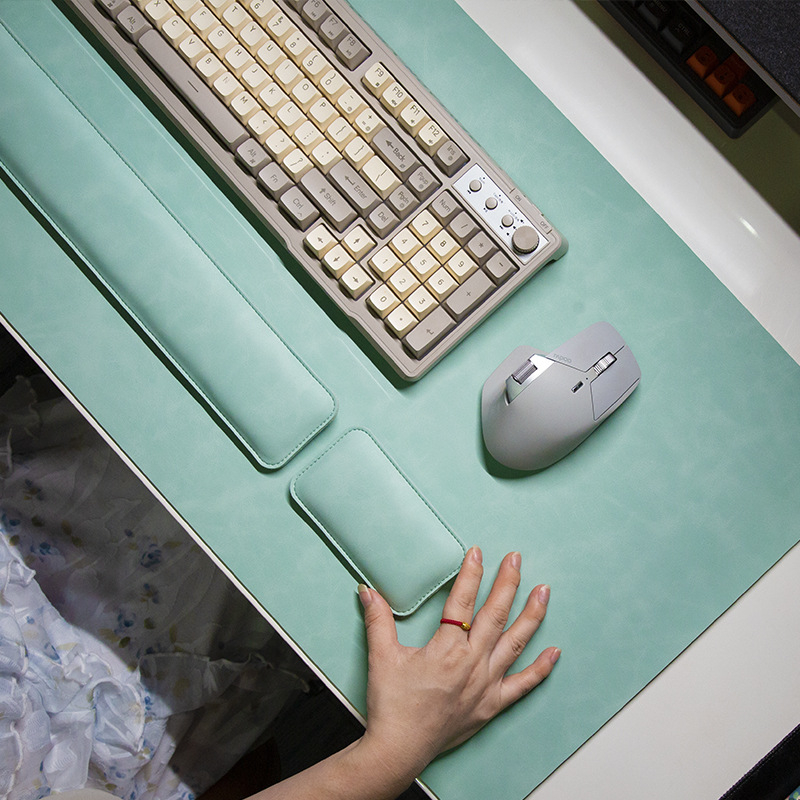 Háromrészes egérpad készlet csukló-támasz és billentyűzet-támasz – egyoldalas, Cortex anyag, asztali matrac formájú