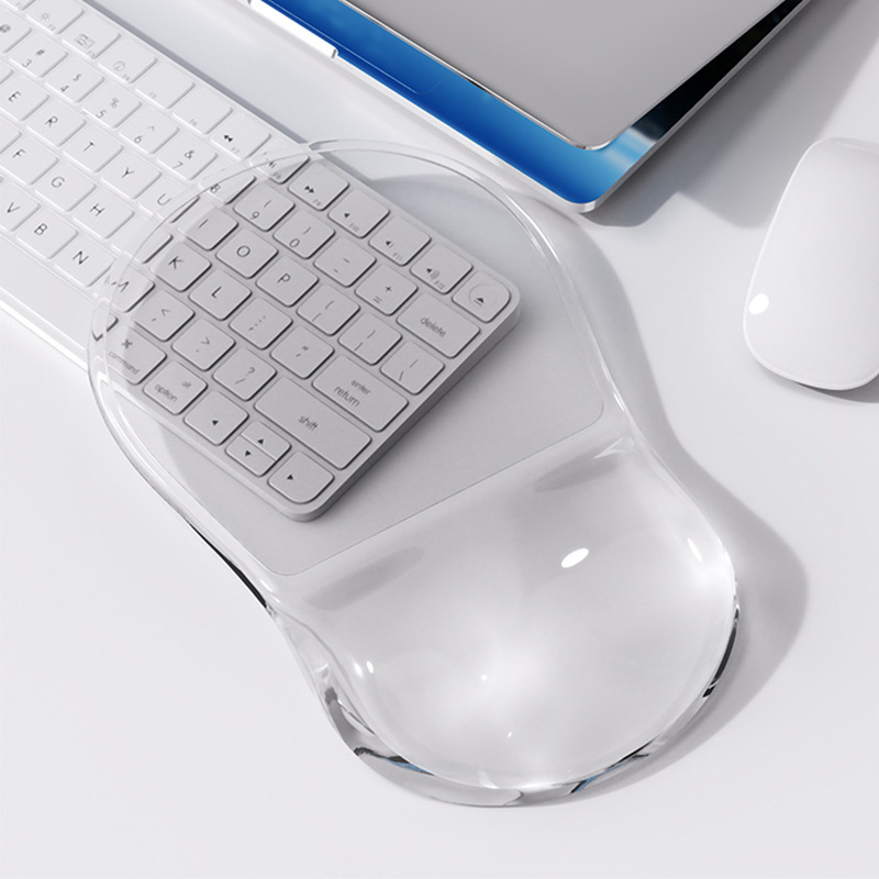 Silicijska podložnica za miš za zglob – ergonomska, mala podloga s trakom za zglob (Model L9; jednostrana; Tip: mala podloga; Materijal: silikon; OEM/prilagodba)