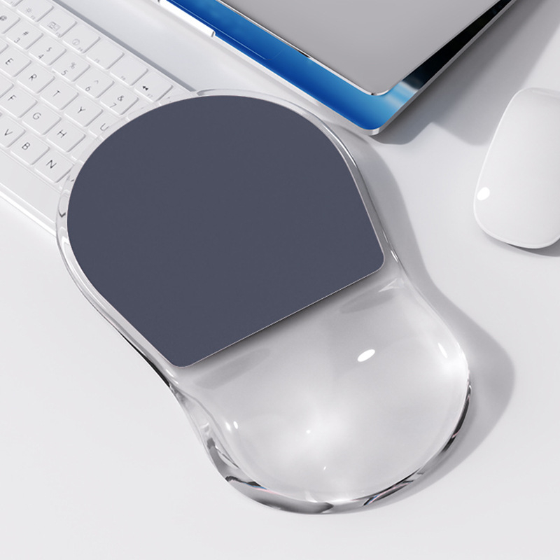 Silicijska podložnica za miš za zglob – ergonomska, mala podloga s trakom za zglob (Model L9; jednostrana; Tip: mala podloga; Materijal: silikon; OEM/prilagodba)