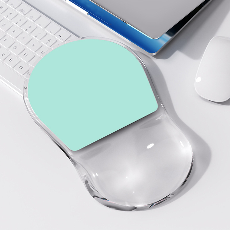 Silicijska podložnica za miš za zglob – ergonomska, mala podloga s trakom za zglob (Model L9; jednostrana; Tip: mala podloga; Materijal: silikon; OEM/prilagodba)