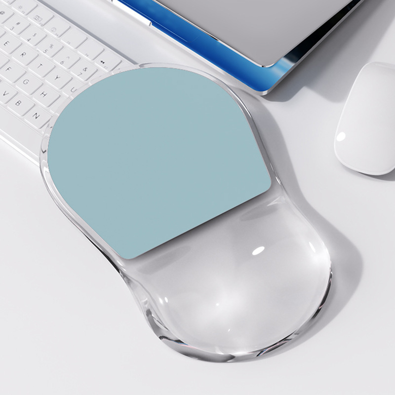 Silicijska podložnica za miš za zglob – ergonomska, mala podloga s trakom za zglob (Model L9; jednostrana; Tip: mala podloga; Materijal: silikon; OEM/prilagodba)