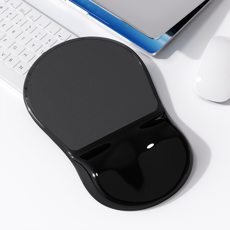 Silicijska podložnica za miš za zglob – ergonomska, mala podloga s trakom za zglob (Model L9; jednostrana; Tip: mala podloga; Materijal: silikon; OEM/prilagodba)
