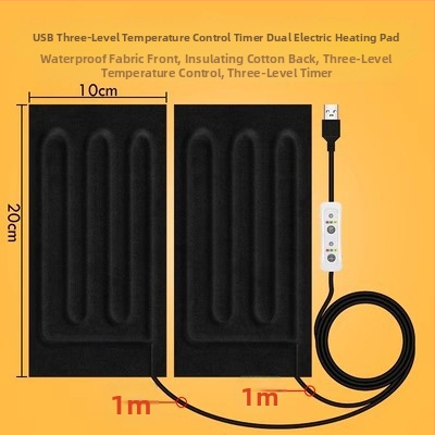 USB fűtőlap — egérpad és kéz- vagy lábmelegítő, 5V elektromos fűtés, tiszta pamut