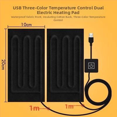 USB fűtőlap — egérpad és kéz- vagy lábmelegítő, 5V elektromos fűtés, tiszta pamut