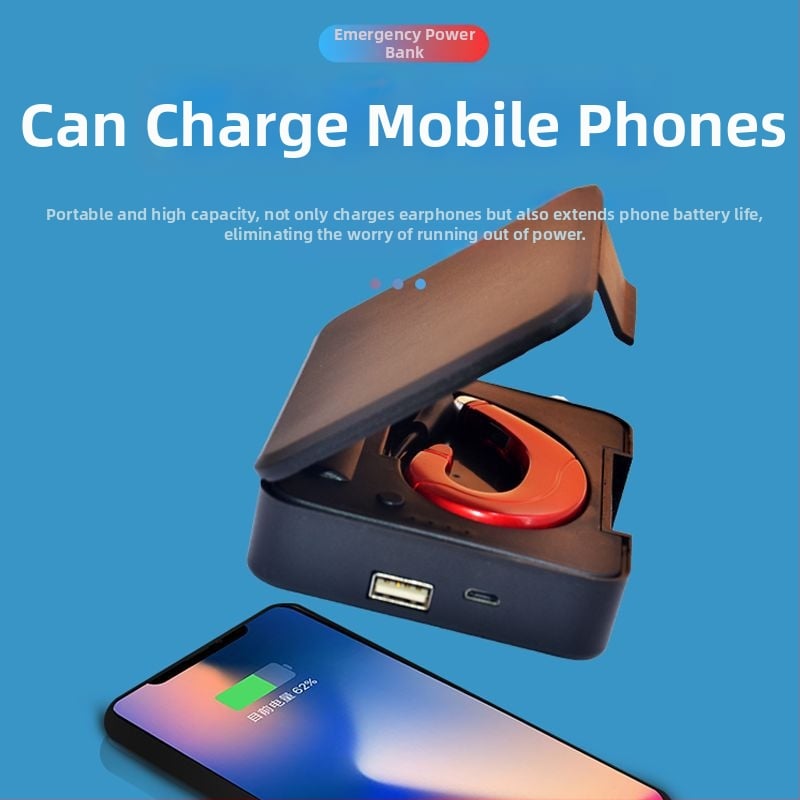 Bezvadu ausu klausules ar kaula vadīšanas tehnoloģiju un uzlādes korpusu – Bluetooth 5.0, 100 m diapazons, IPX4, NFC, darbība 4–8 stundas