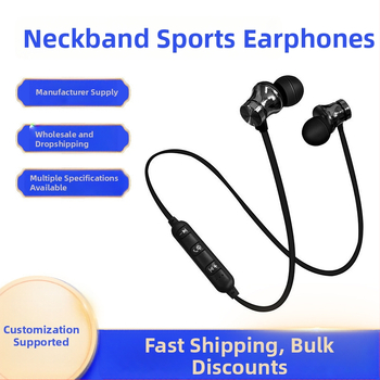Budding XT11 magnētiskas Bluetooth kakla joslas austiņas – sporta in-ear, IPX6, BT 5.0, darbības laiks 0–4 h, hands-free