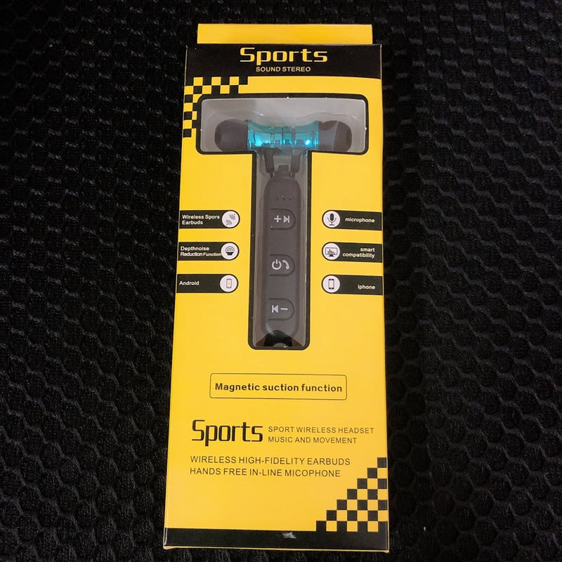 Budding XT11 magnētiskas Bluetooth kakla joslas austiņas – sporta in-ear, IPX6, BT 5.0, darbības laiks 0–4 h, hands-free