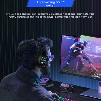 Spēļu austiņas ar 7.1 telpisko skaņu, ar kabeli, virs ausīm, ar mikrofonu, datoram un klēpjdatoram