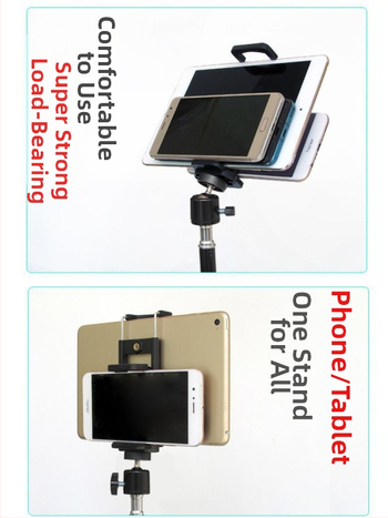 Stends viedtālrunim un planšetēm – metāla konstrukcija, piemērots lietošanai gultā, tiešraidei, fotografēšanai un videoierakstam