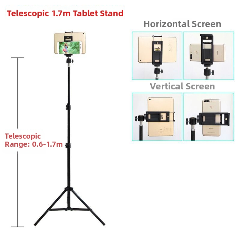 Stends viedtālrunim un planšetēm – metāla konstrukcija, piemērots lietošanai gultā, tiešraidei, fotografēšanai un videoierakstam
