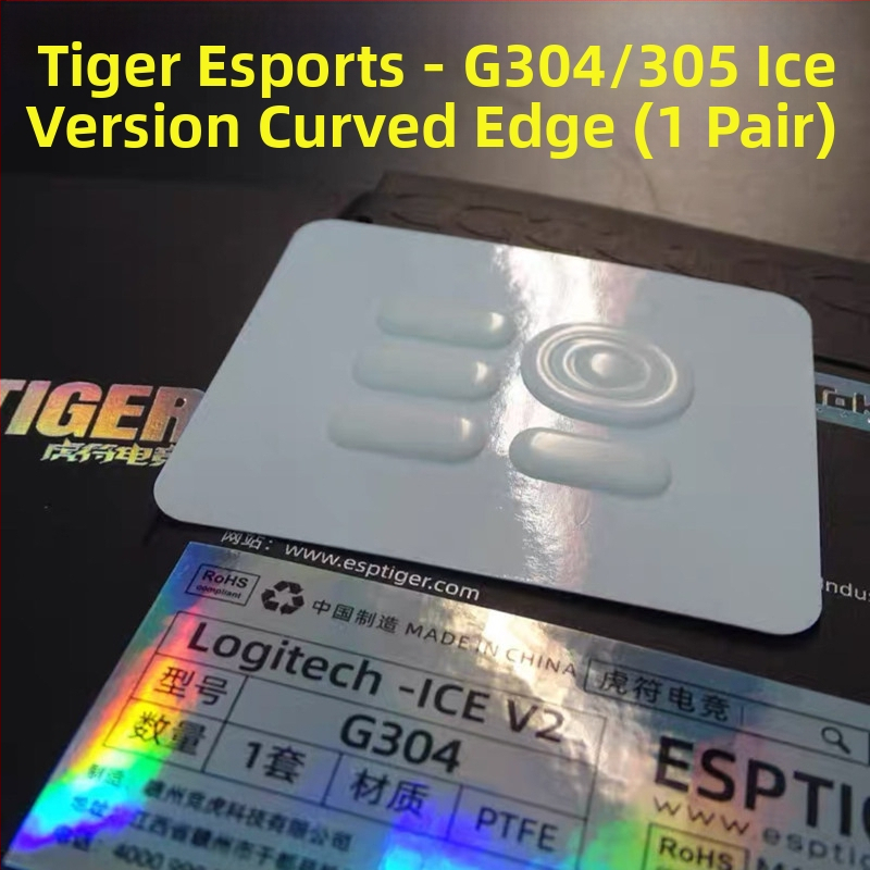 Tiger talisman spēļu peliņas kājiņām uzlikas – ledus izdevums, saderīgs ar G102, G302, G403, G502, G603, G703, GPW1, GPX, 1 gab.