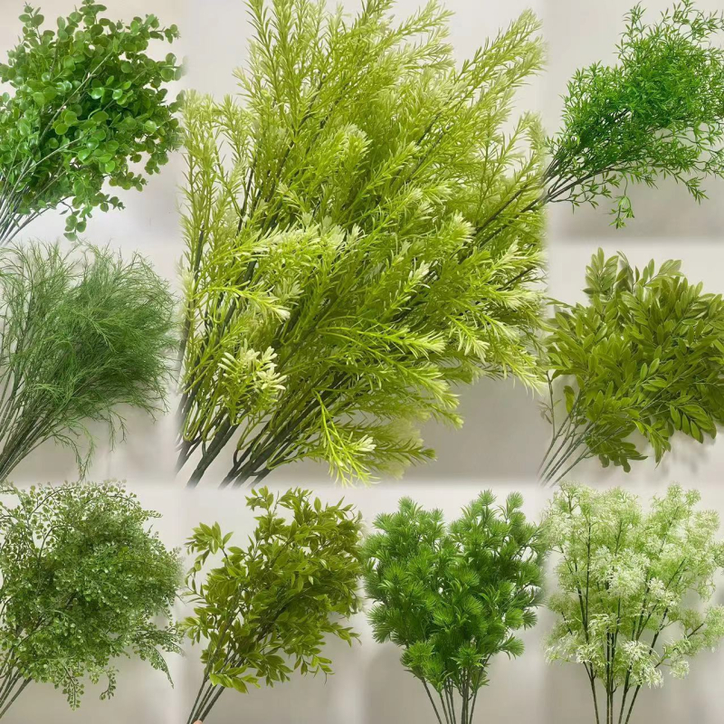 Xin yuda Umjetna eukaliptus lišće i Dragon Whisker Grass cvjetna dekoracija, Plastika, Injekcijsko oblikovanje, Sorte 3283093, Za vjenčanja, vanjsku dekoraciju i rekvizite za fotografiju
