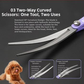 Set de foarfeci pentru îngrijirea animalelor Gutche — oțel inoxidabil, foarfeci de tunsoare pentru câini, ambalaj de 400 bucăți, marcă privată autorizată