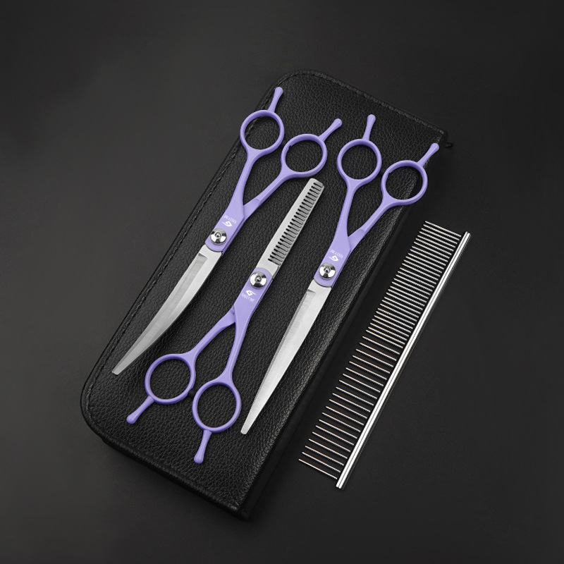 Set de foarfeci pentru îngrijirea animalelor Gutche — oțel inoxidabil, foarfeci de tunsoare pentru câini, ambalaj de 400 bucăți, marcă privată autorizată