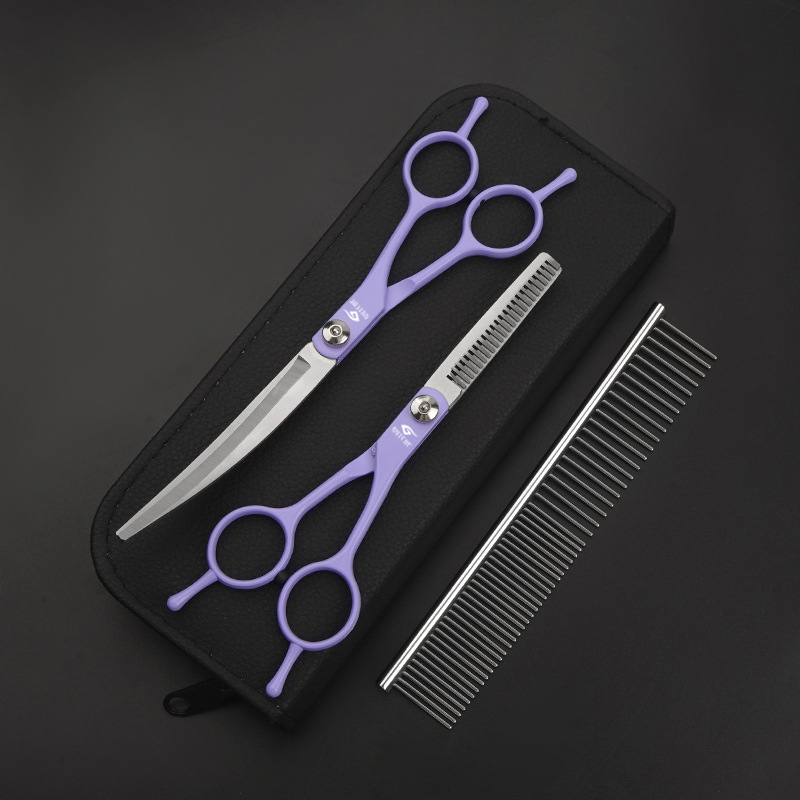 Set de foarfeci pentru îngrijirea animalelor Gutche — oțel inoxidabil, foarfeci de tunsoare pentru câini, ambalaj de 400 bucăți, marcă privată autorizată