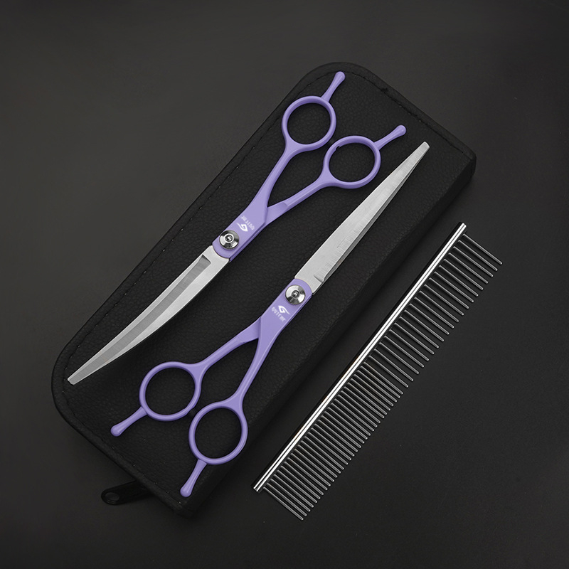 Set de foarfeci pentru îngrijirea animalelor Gutche — oțel inoxidabil, foarfeci de tunsoare pentru câini, ambalaj de 400 bucăți, marcă privată autorizată