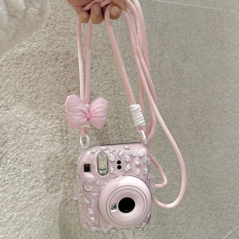 Θήκη προστασίας κάμερας Fuji Polaroid Mini12/11 με ιμάντα crossbody (κωδικός f01; ύφασμα corduroy; στυλ σακίδιο; Άνοιξη 2018; Unisex)
