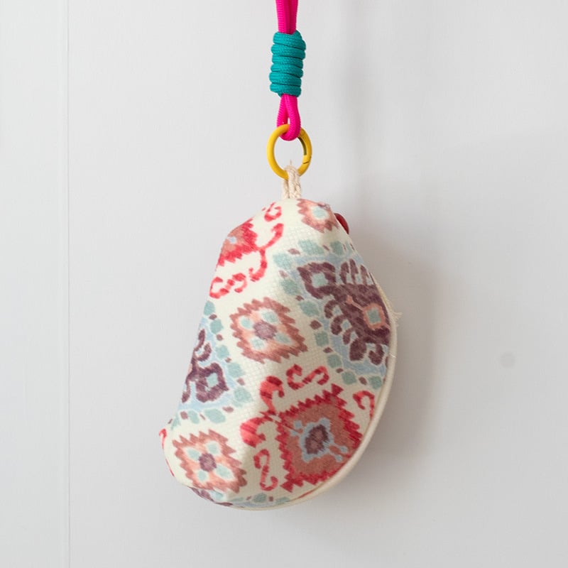 Novčanik za kovanice, od poliestera s prugastim uzorkom, novi nacionalni stil, unisex, podstava od platna