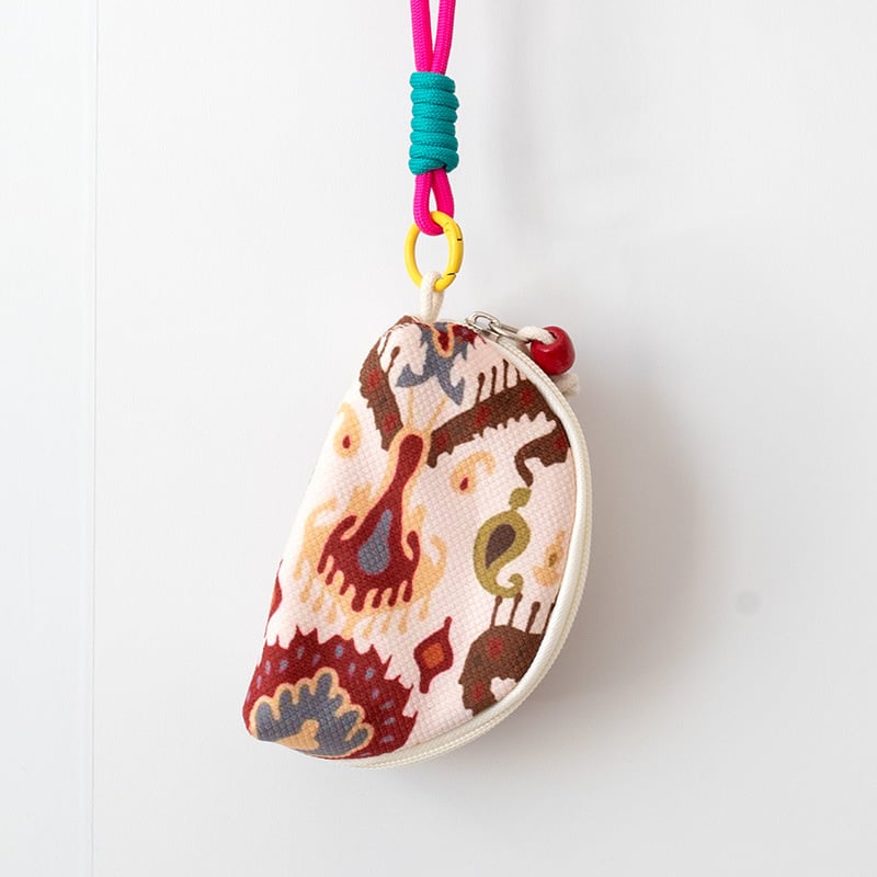 Novčanik za kovanice, od poliestera s prugastim uzorkom, novi nacionalni stil, unisex, podstava od platna