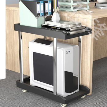 Držiak na stolný počítač s dvoma úrovňami, z plastu, prenosný a otáčavý, montáž bez vŕtania