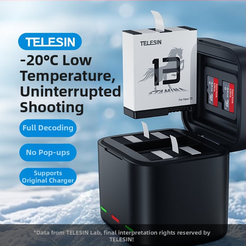 TELESIN GP13 Πρώτης Γενιάς Υψηλής Απόδοσης Λιθίου Μπαταρία για GoPro 13
