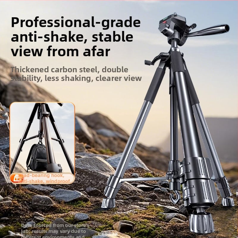 Statív z uhlíkovej ocele pre DSLR a bezzrkadlovky — prenosný trojnožný stojan