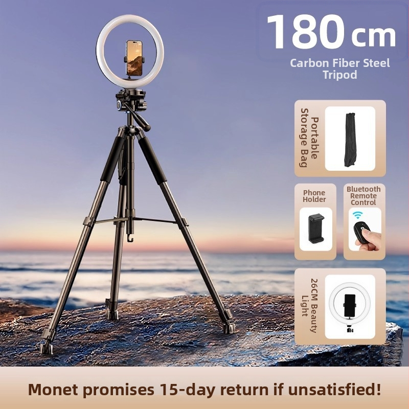 Vastagított szénacélból készült kamerat tripod DSLR és tükör nélküli kamerákhoz — hordozható háromszög állvány