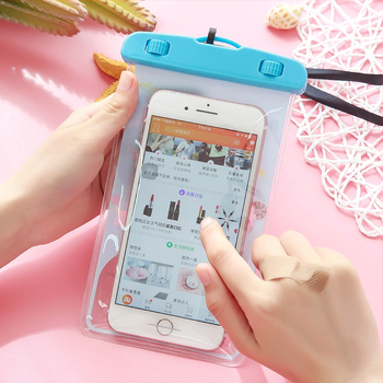 Husă PVC impermeabilă pentru telefon cu design animat de desene animate, husă transparentă sigilată pentru telefoane și camere, capacitate până la 6 inch, personalizabilă, potrivită pentru înot, excursii, scufundări, drumeții, plimbare pe râu