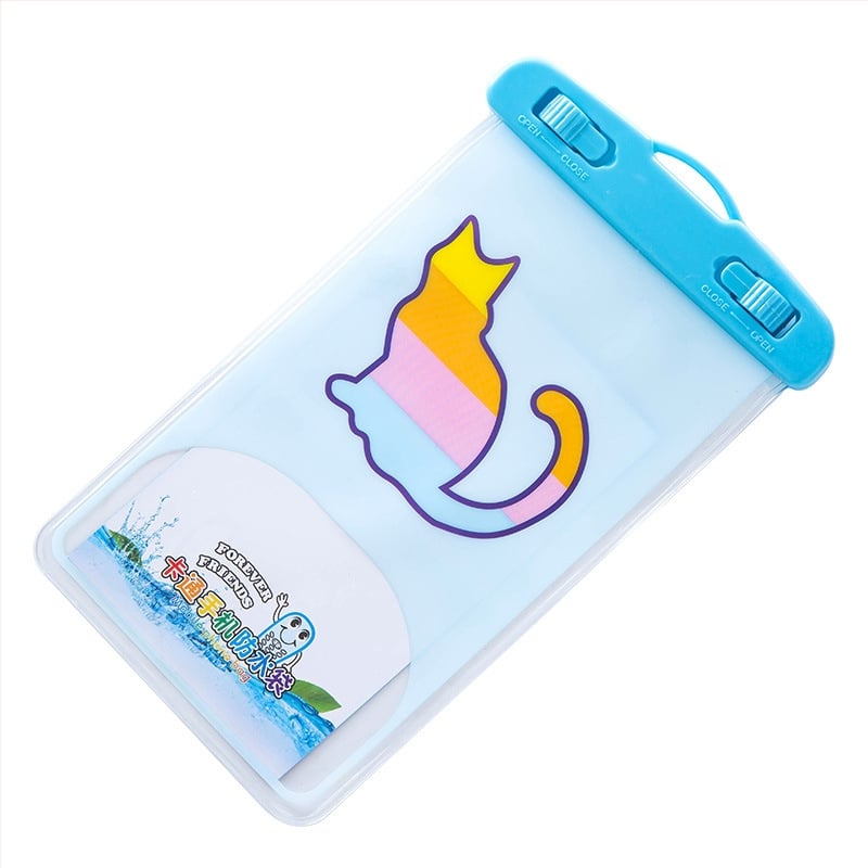 Husă PVC impermeabilă pentru telefon cu design animat de desene animate, husă transparentă sigilată pentru telefoane și camere, capacitate până la 6 inch, personalizabilă, potrivită pentru înot, excursii, scufundări, drumeții, plimbare pe râu