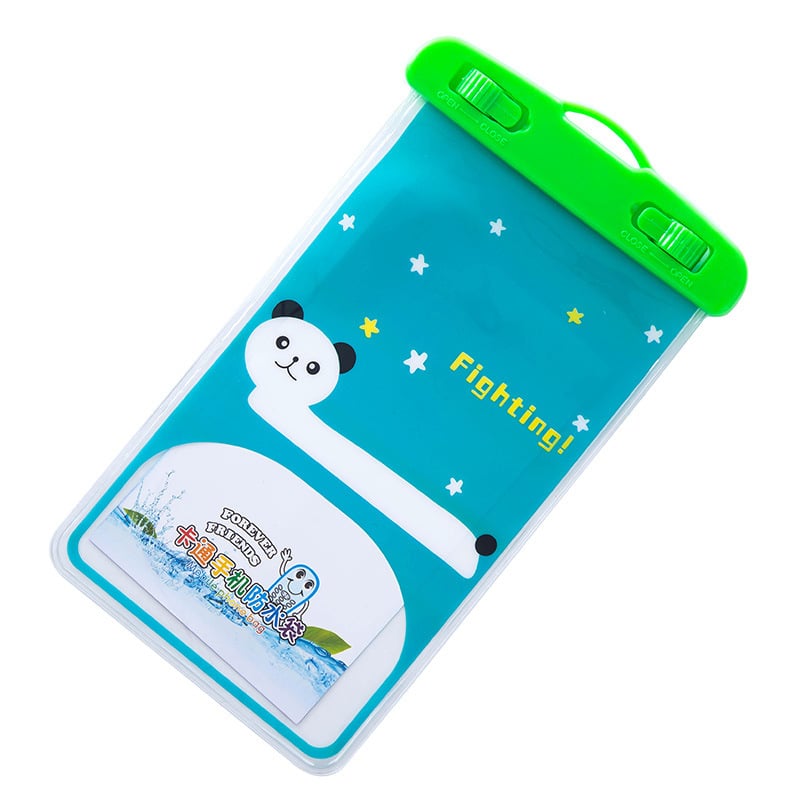 Husă PVC impermeabilă pentru telefon cu design animat de desene animate, husă transparentă sigilată pentru telefoane și camere, capacitate până la 6 inch, personalizabilă, potrivită pentru înot, excursii, scufundări, drumeții, plimbare pe râu