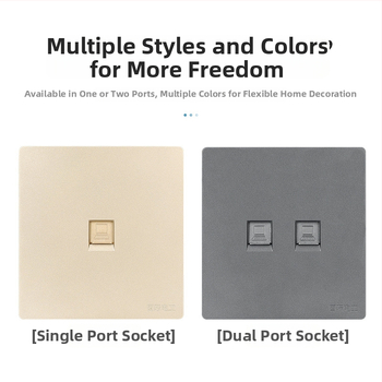 86 tips sienas tīkla ligzdas panelis gigabitam — 1–2 ostas, X7 sērija, PC korpuss, vara vadītāji, AC125V, 3C sertifikāts