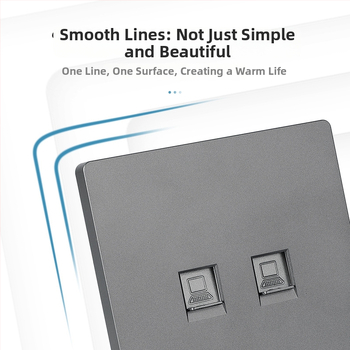 86 tips sienas tīkla ligzdas panelis gigabitam — 1–2 ostas, X7 sērija, PC korpuss, vara vadītāji, AC125V, 3C sertifikāts