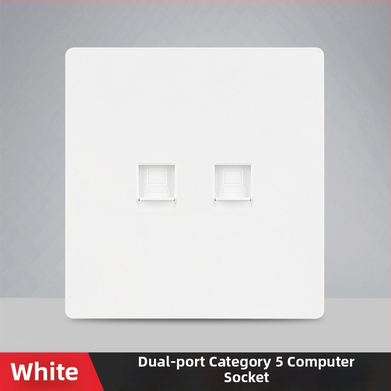 86 tips sienas tīkla ligzdas panelis gigabitam — 1–2 ostas, X7 sērija, PC korpuss, vara vadītāji, AC125V, 3C sertifikāts