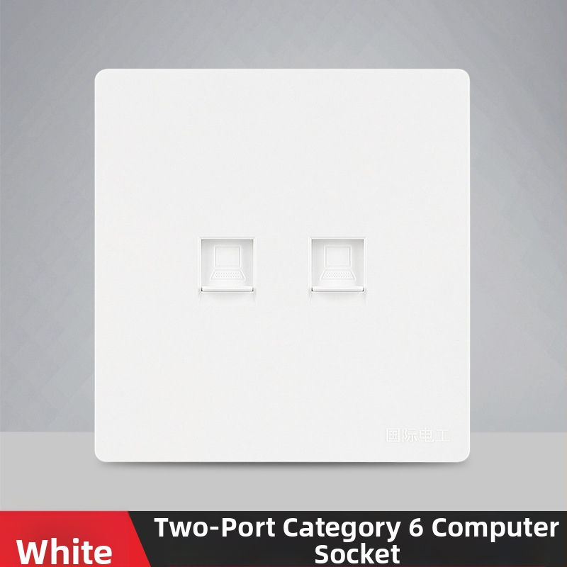 86 tips sienas tīkla ligzdas panelis gigabitam — 1–2 ostas, X7 sērija, PC korpuss, vara vadītāji, AC125V, 3C sertifikāts