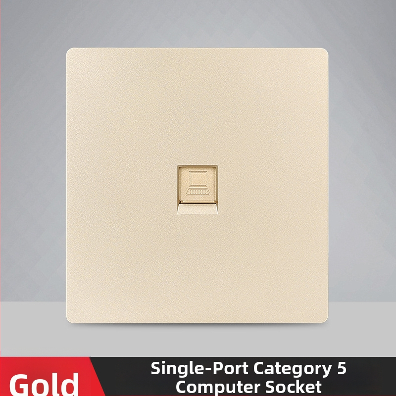 86 tips sienas tīkla ligzdas panelis gigabitam — 1–2 ostas, X7 sērija, PC korpuss, vara vadītāji, AC125V, 3C sertifikāts