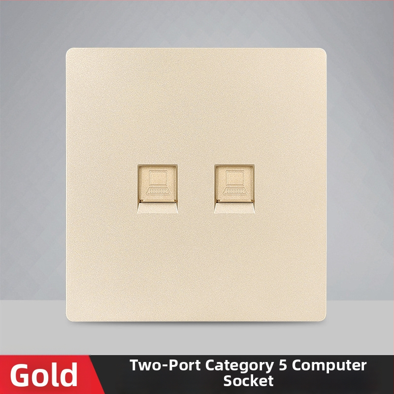 86 tips sienas tīkla ligzdas panelis gigabitam — 1–2 ostas, X7 sērija, PC korpuss, vara vadītāji, AC125V, 3C sertifikāts