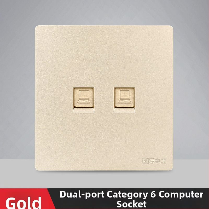 86 tips sienas tīkla ligzdas panelis gigabitam — 1–2 ostas, X7 sērija, PC korpuss, vara vadītāji, AC125V, 3C sertifikāts