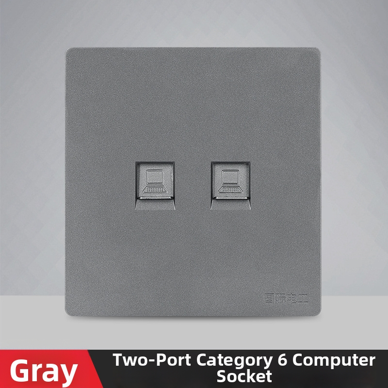 86 tips sienas tīkla ligzdas panelis gigabitam — 1–2 ostas, X7 sērija, PC korpuss, vara vadītāji, AC125V, 3C sertifikāts