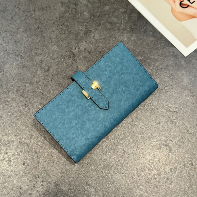 Portofel lung pentru femei din piele naturală, piele de vită din primul strat, ultraușor, capacitate extensibilă, lansare iarna 2025, Orange Cat Leather Goods