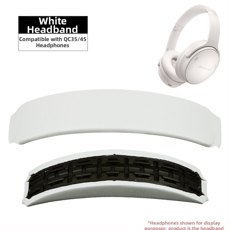 Bose QC35/QC45 ausu galvas siksnas nomaiņa — augšējā un apakšējā uzstādīšana ar snap-in, saderīga ar QC35/QC45, Headphonemagic
