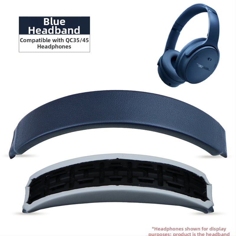 Bose QC35/QC45 ausu galvas siksnas nomaiņa — augšējā un apakšējā uzstādīšana ar snap-in, saderīga ar QC35/QC45, Headphonemagic