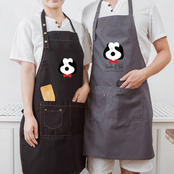 Безръкав престилка за грижа за домашни любимци, анти-замърсяващ, корейски стил, принт с анимационен герой