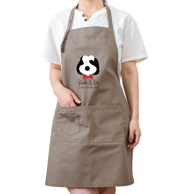 Безръкав престилка за грижа за домашни любимци, анти-замърсяващ, корейски стил, принт с анимационен герой