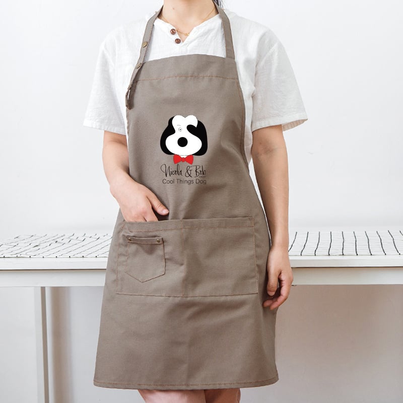 Безръкав престилка за грижа за домашни любимци, анти-замърсяващ, корейски стил, принт с анимационен герой