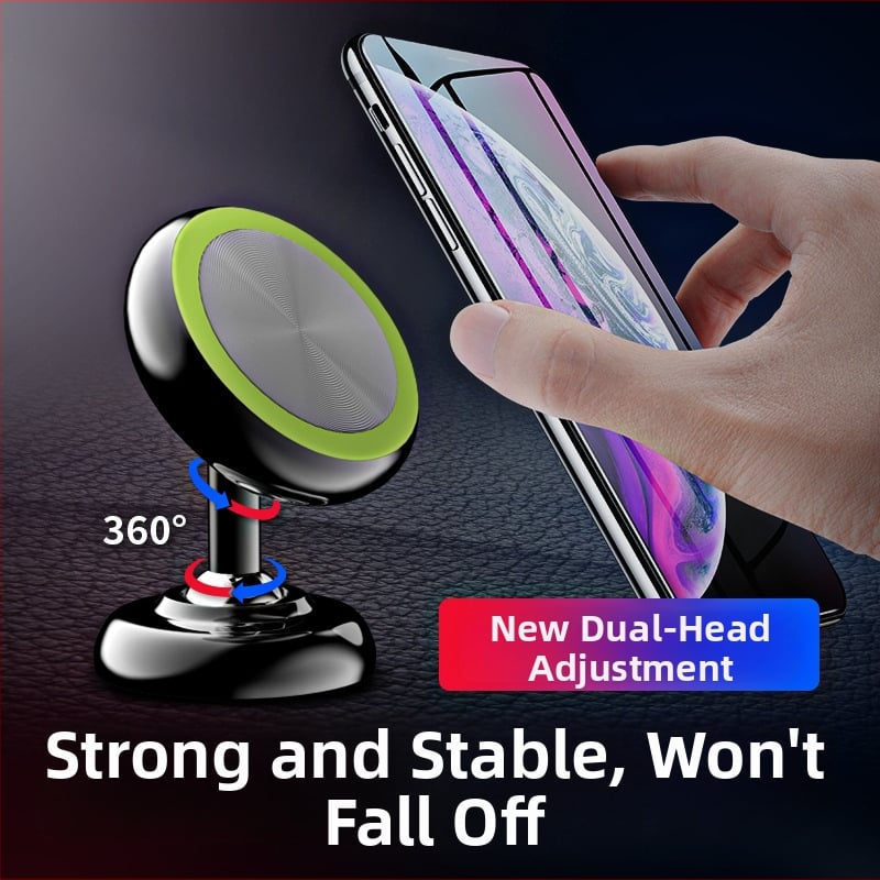 Držač za telefon u autu, magnetski, od aluminijske legure, na ventilacijsku rešetku, za jednoručnu upotrebu