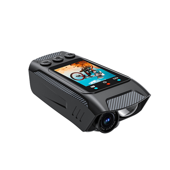 Riteņbraukšanas akcijas kamera ar 4K video, elektronisko stabilizāciju, svilpi un lukturi, 2.0-inch LCD