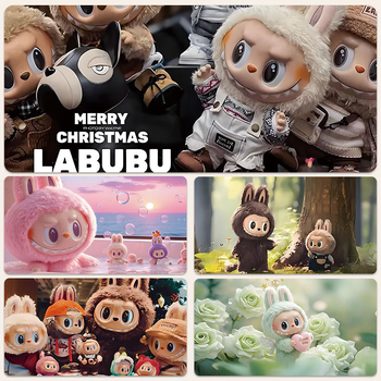 Labubu pad de mouse mare, cauciuc natural, suprafață compatibilă cu calculatorul, imprimare prin transfer termic, personalizare OEM