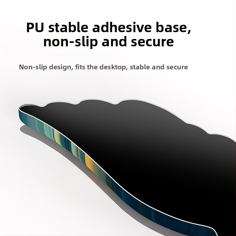 Covoraș mare pentru încheietura mâinii, pentru mouse, din spumă memory, cu suport siliconat pentru tastatură, model X09s