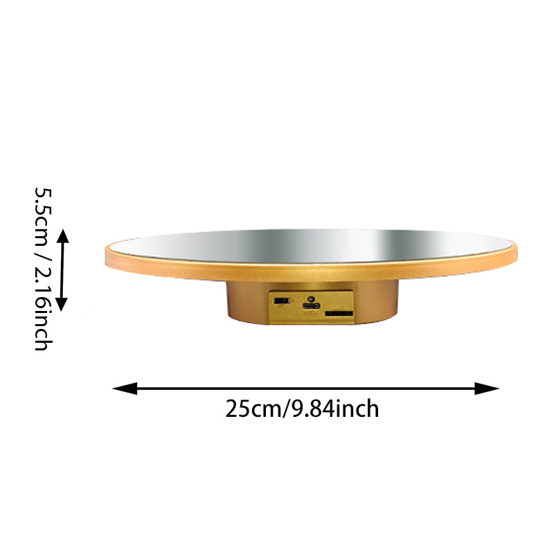 Integreeritud stiili peeglipinnaga pöörlev eksponeerimissein juveelide ja figuuride jaoks (ABS pihustamisvormimine)